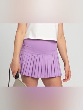 Gold Hinge Lilac Pleated Tennis Skirt